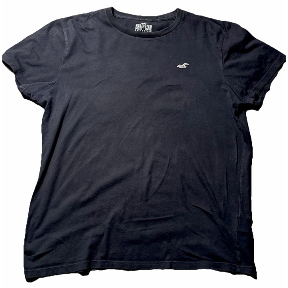 Hollister Other - Hollister Black T‎ Shirt  Men's Large Classic Logo Short Sleeve Casual Tee Y2K